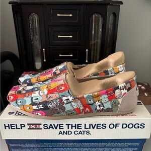 BOBS from Skechers Multicolor Dog Print Flats